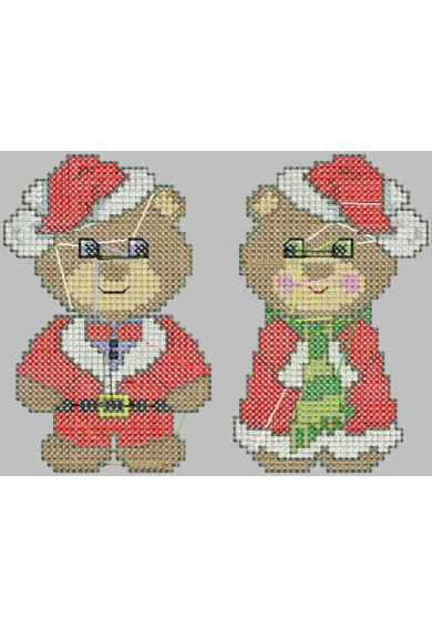 Cst019 - Christmas bears in costume